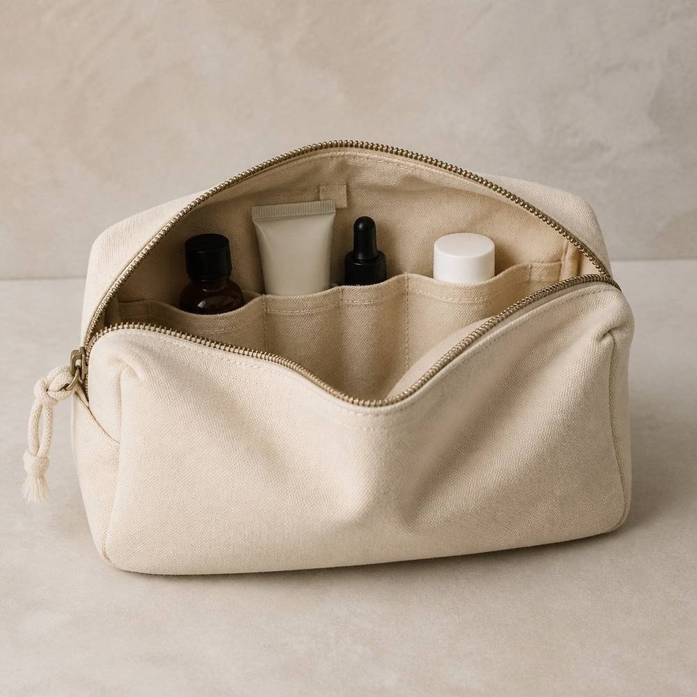 Trousse de toilette toile