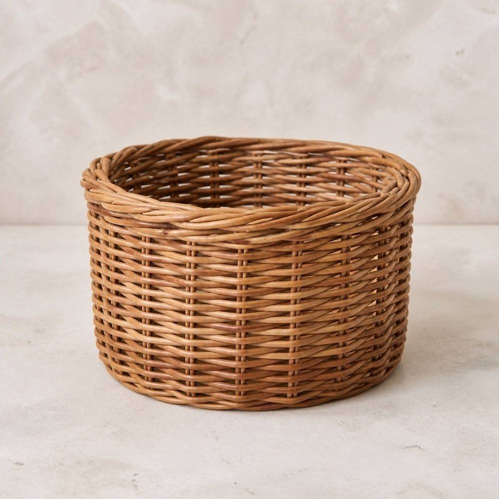 Panier osier rond