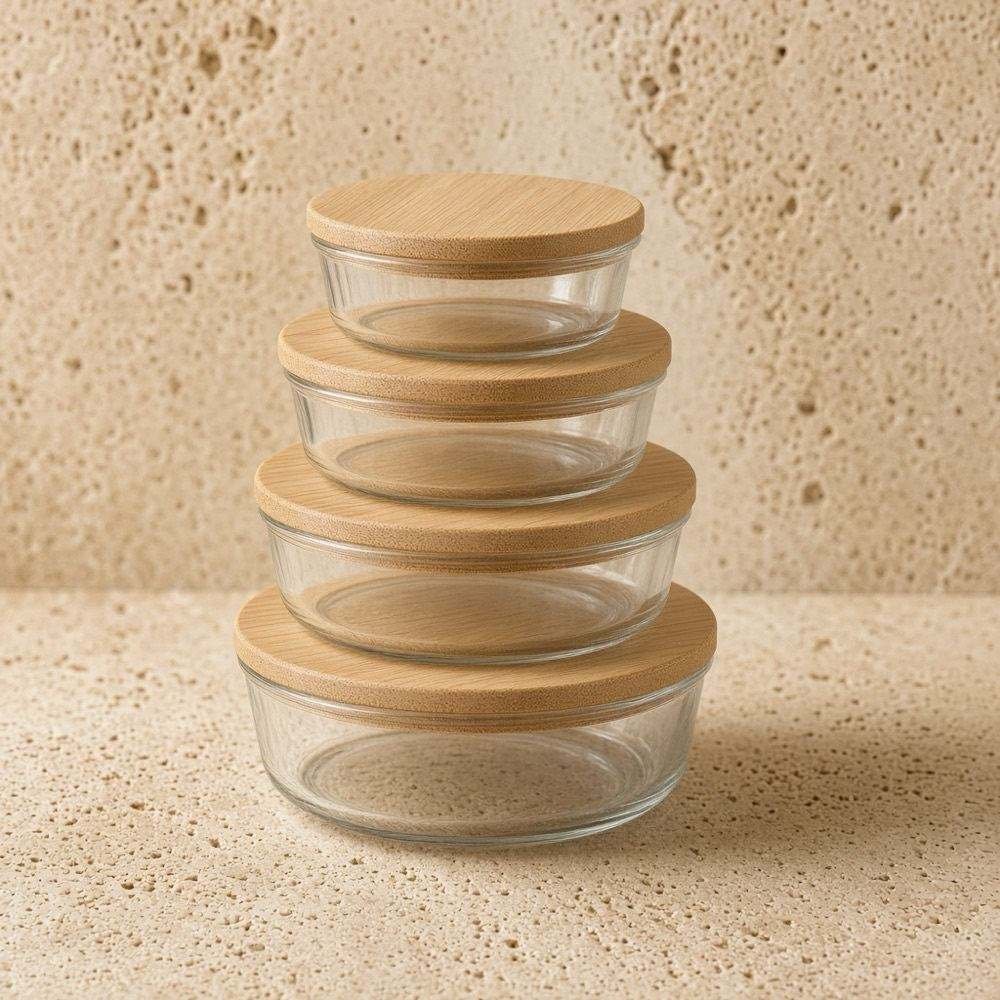 Lot de 5 boîtes de conservation hermétiques — vue principale